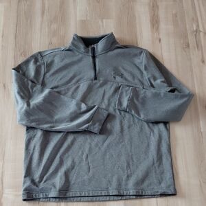 Under Armour Heather Gray Fleece Pullover